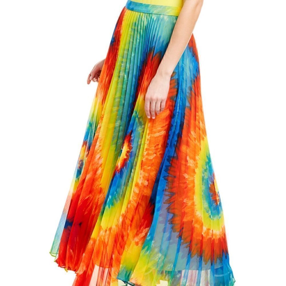 Alice + Olivia Tie-dye Shannon maxi Skirt